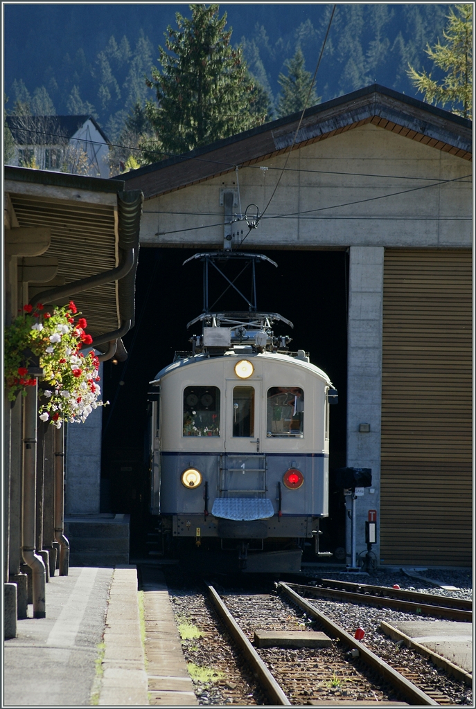 DER ASD BCF e 4/4 N° 1 in Les Diablerets.
18. Okt. 2014