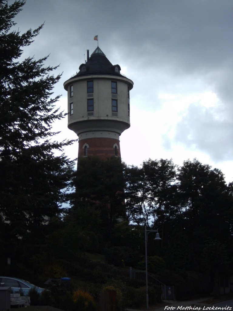 Der Ehemalige Wasserturm in Neustrelitz ist Heute ein Wohnhaus der Besonderen art am 7.10.13