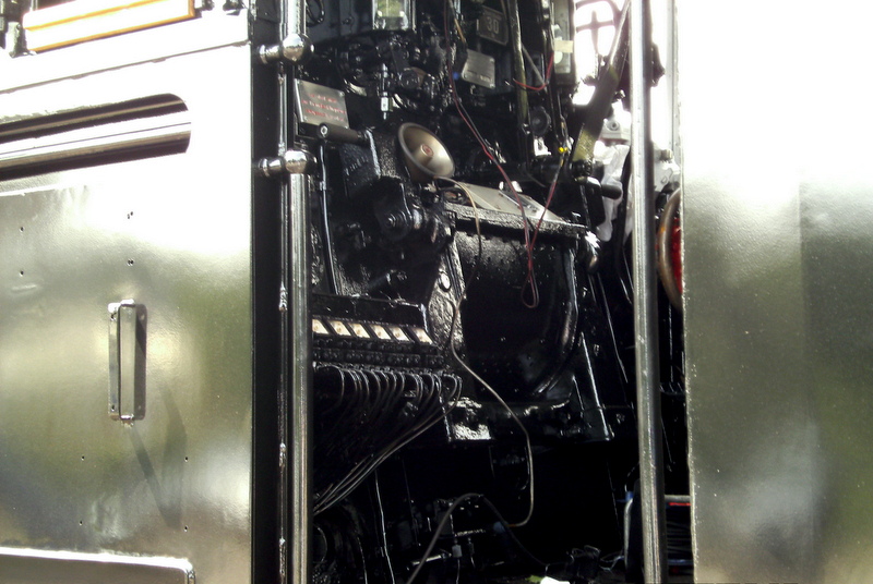 Der F�hrerstand von 99 1784-0 am 14.Juli.2012 im Bw Putbus