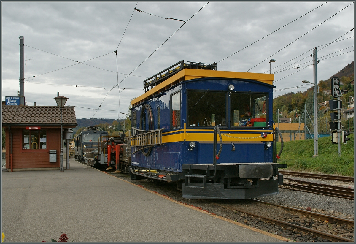 Der MOB Tm 4 in Blonay.
7. Nov. 2013