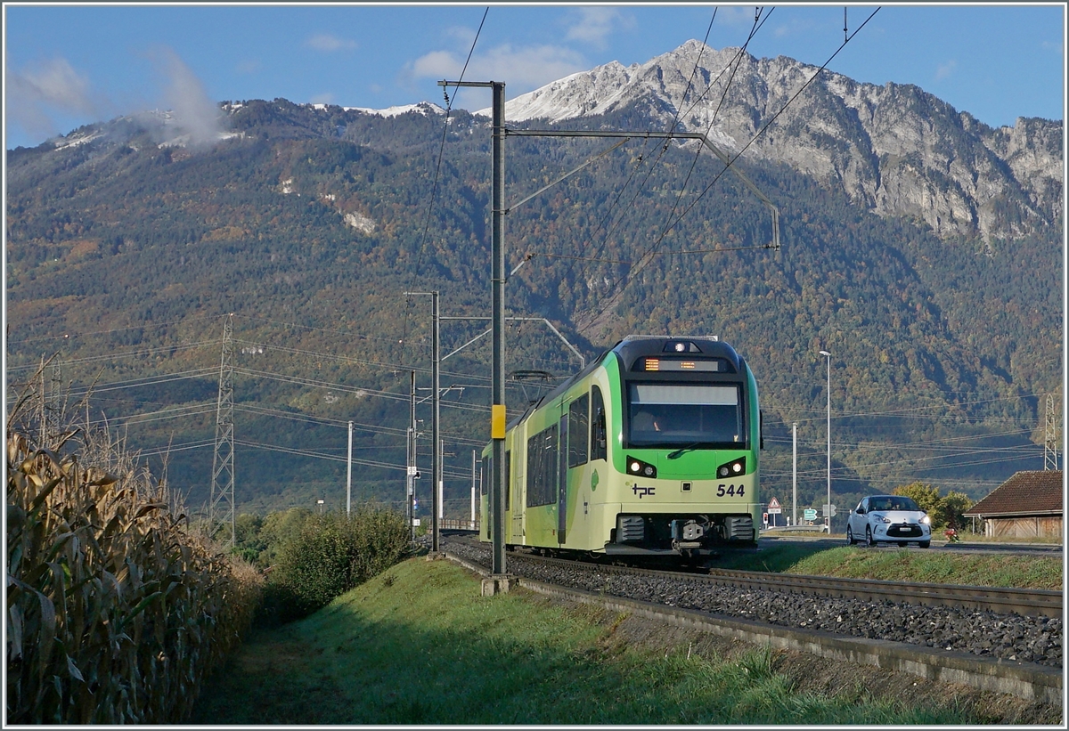 Der TPC AOMC/ASD Beh 2/6 544 bei St-Triphon Gare auf dem Weg nach Aigle.

12. Okt. 2020