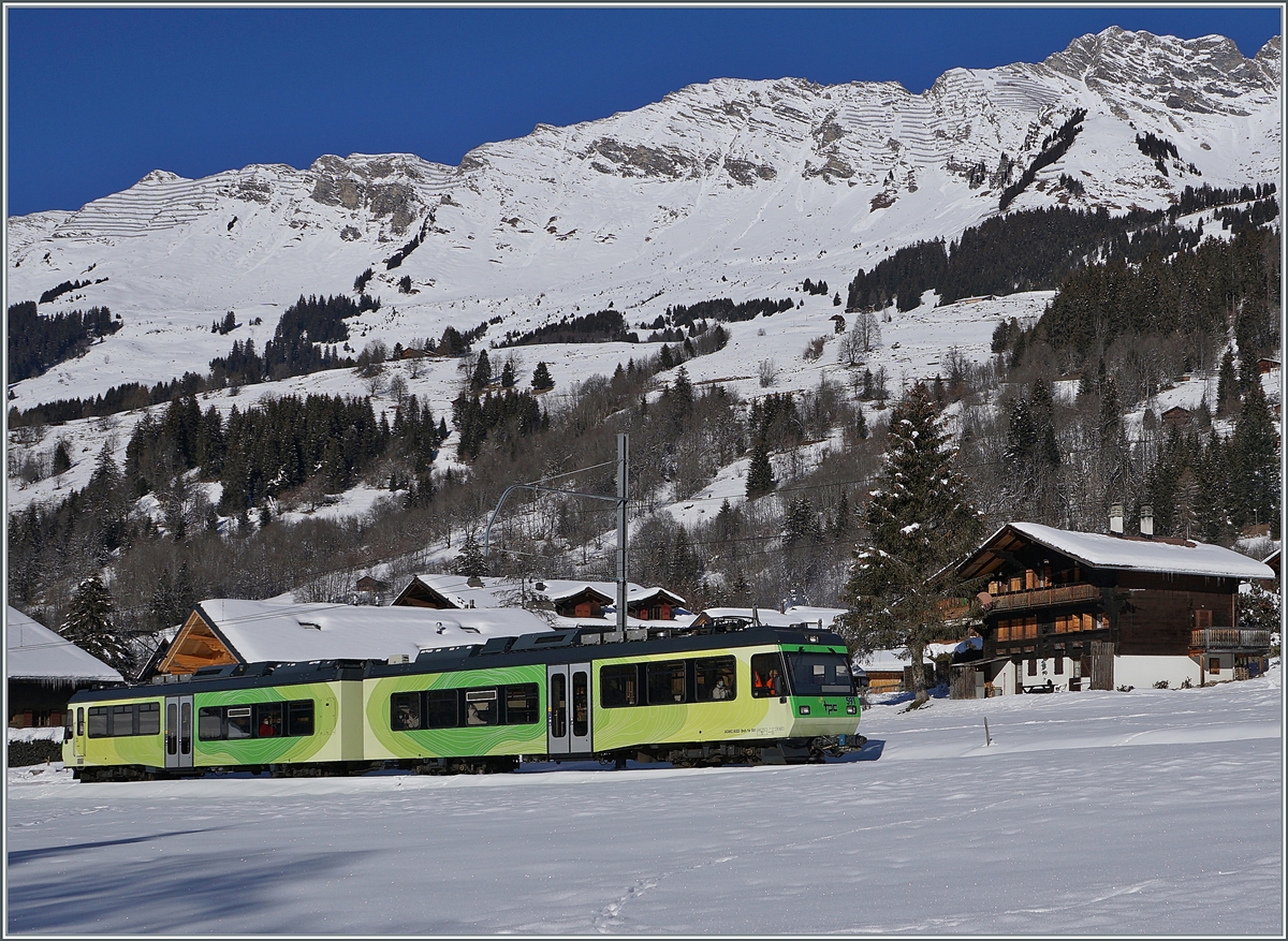 Der TPC Beh 4/8 591 erreicht in Kürze sein Ziel Les Diablerets.

11. Jan. 2021