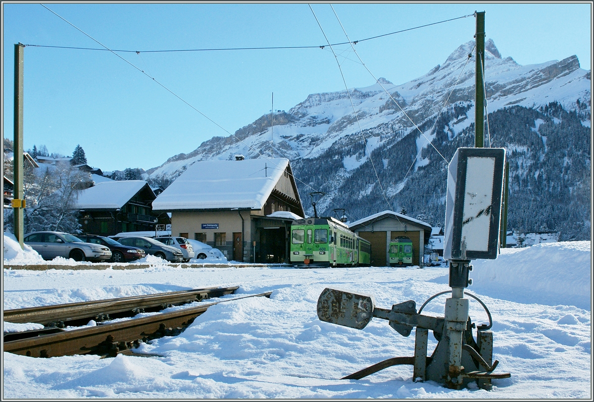 Der verschneite Bahnhof von Les Diablerets.
25. Jan. 2014 