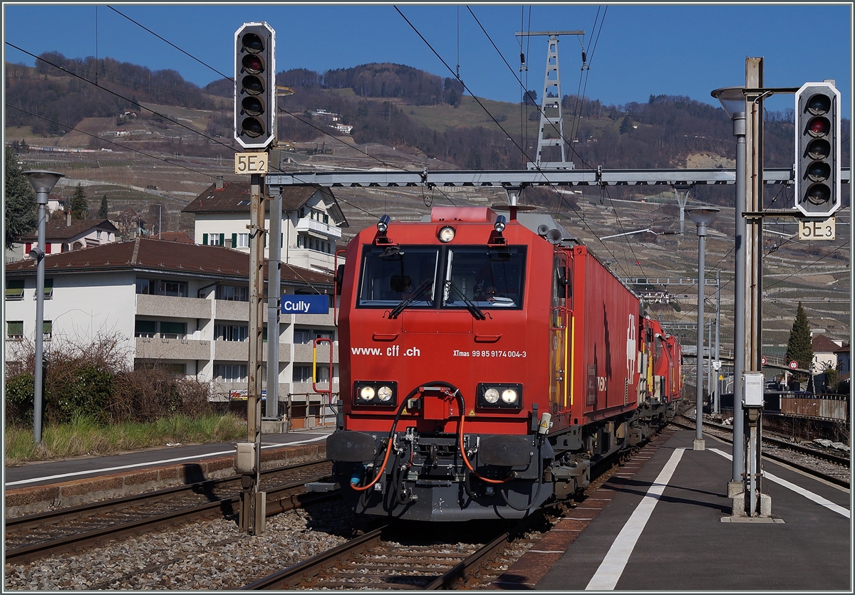 Der XTmas 99 85 9 174 004-3 in Cully.
7. März 2014