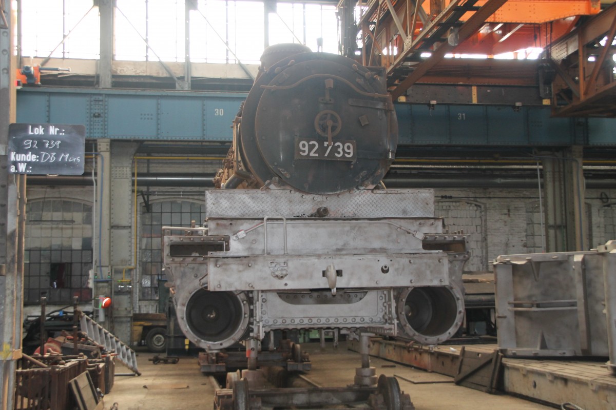 Die 92 739 im DLW Meiningen am 29.M�rz.2014