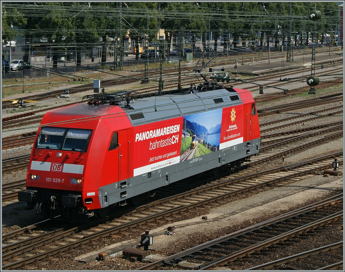 Die DB 101 029-7 in Singen.
2. August 2015