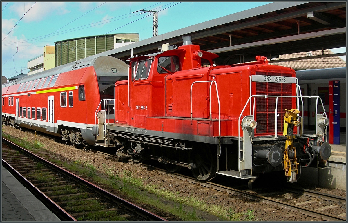 Die DB 362 896-3 in Stralsund.
19. Mai 2006