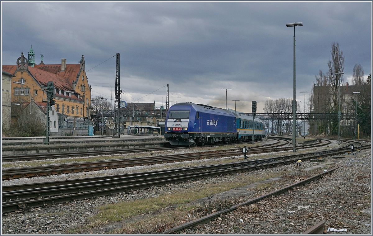 Die ER 20-015 verlässt mir ihrem Alex Lindau Richtung München.
16. März 2018
