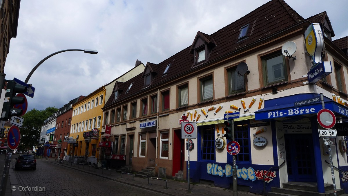 Die Friedrichstraße in Hamburg-St. Pauli.