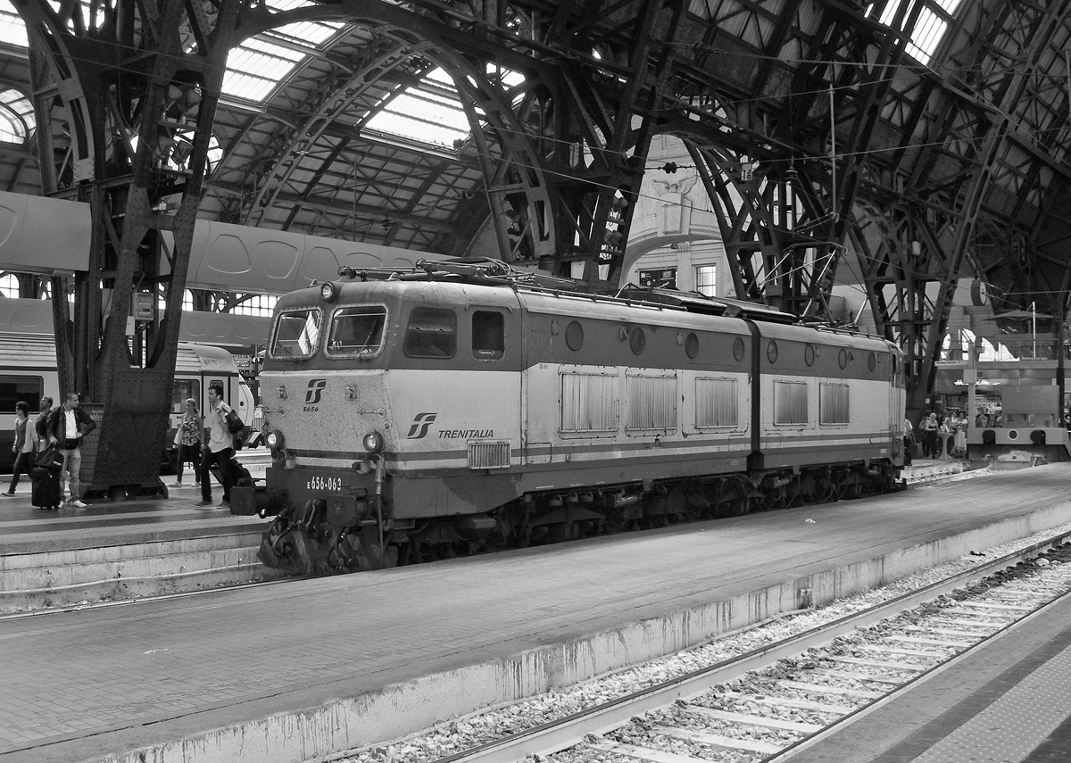 Die FS 656 063 in Milano Centrale.
22. Juni 2015