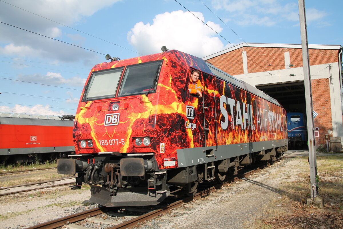 Die neue Werbelok von DB Cargo in Nürnberg. 02.07.21