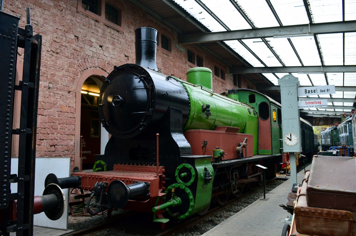 Die Pf�lzische T5 Nr 307 im Eisenbahnmuseum Neustadt am 30.11.2014