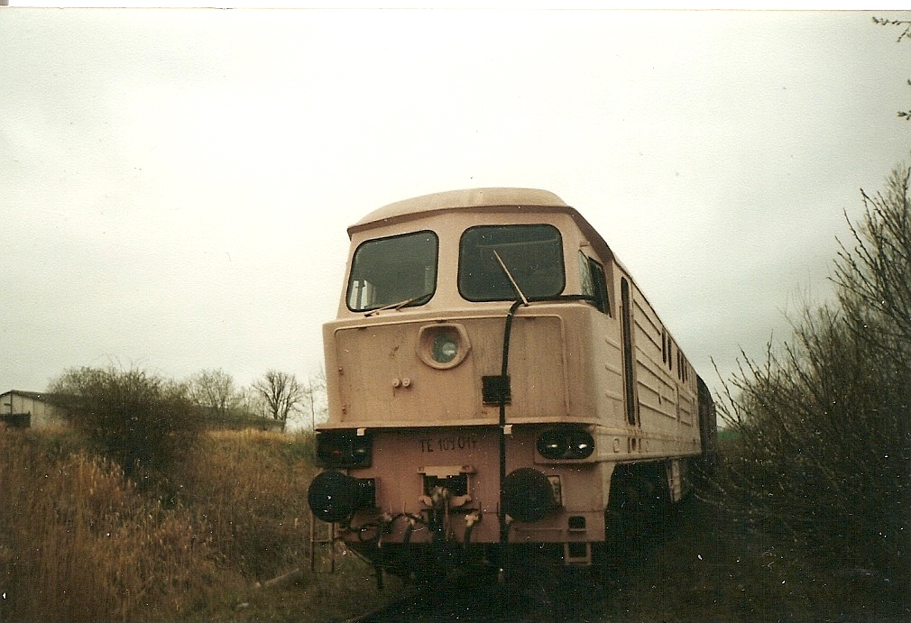 Die russische TE109 014 nach ihrer Ankunft in Mukran.
