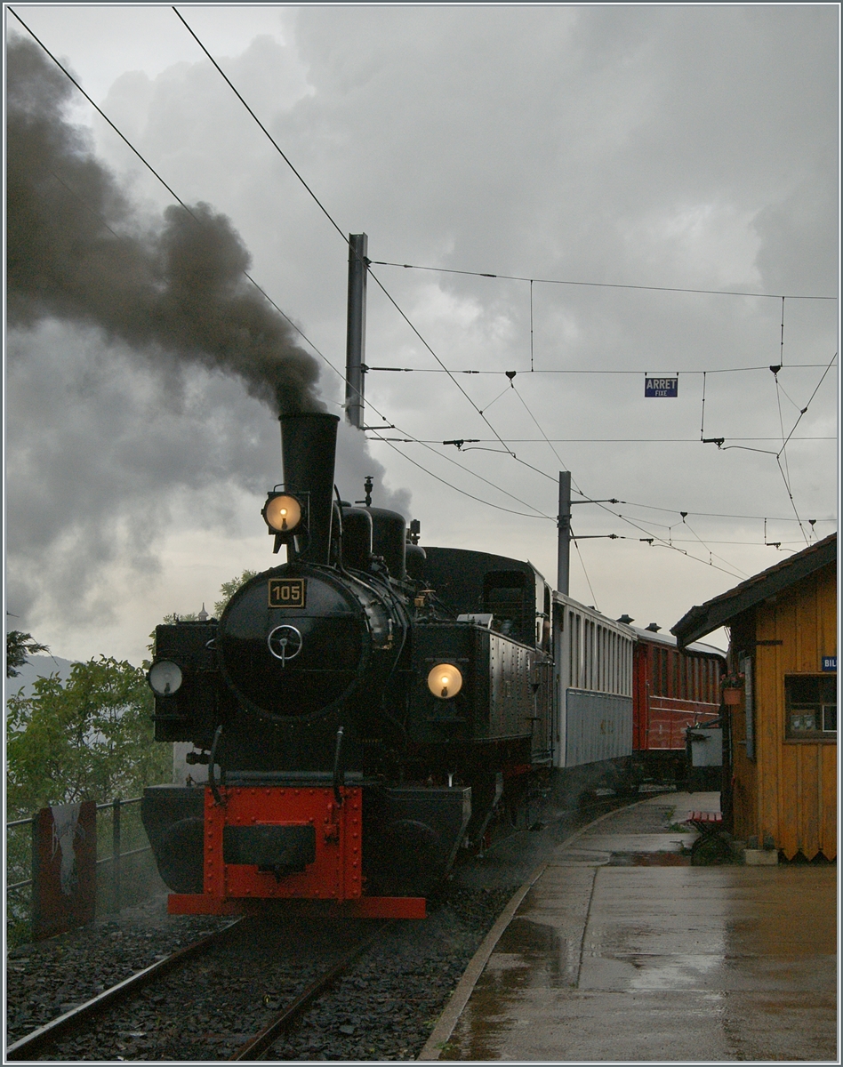 Die SEG G 2x 2/2 105 der Blonay Chamby Bahn hat Chamby erreicht und wird in Krze nach Chaulin weiter fahren. 

9. Juni 2024