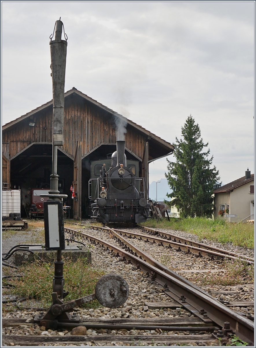 Die ST E 3/3 N° 5 in Triengen.
27. Aug. 2017