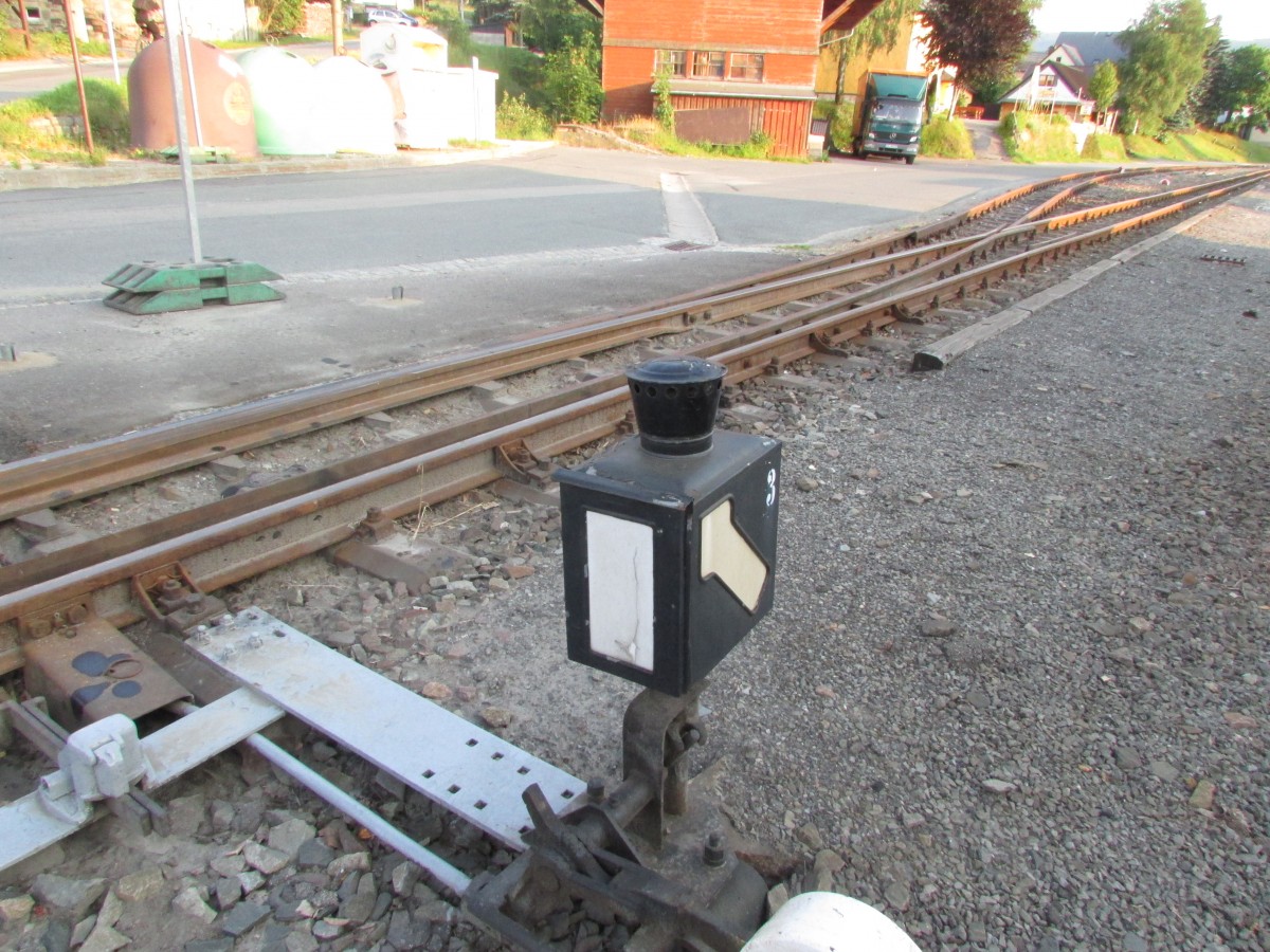 Die Weiche 3 des Bahnhofs Neudorf