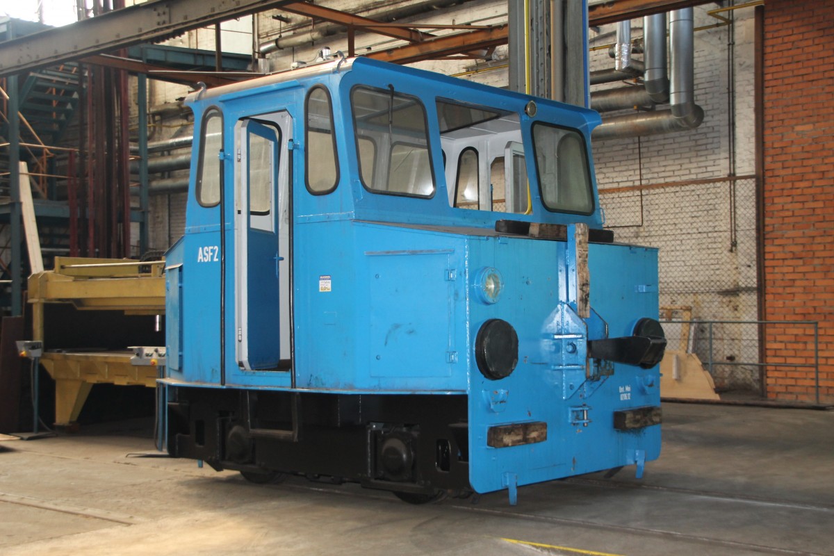 Die Werkslok ASF 2 des DLW Meiningen am 29.M�rz.2014 im DLW.
