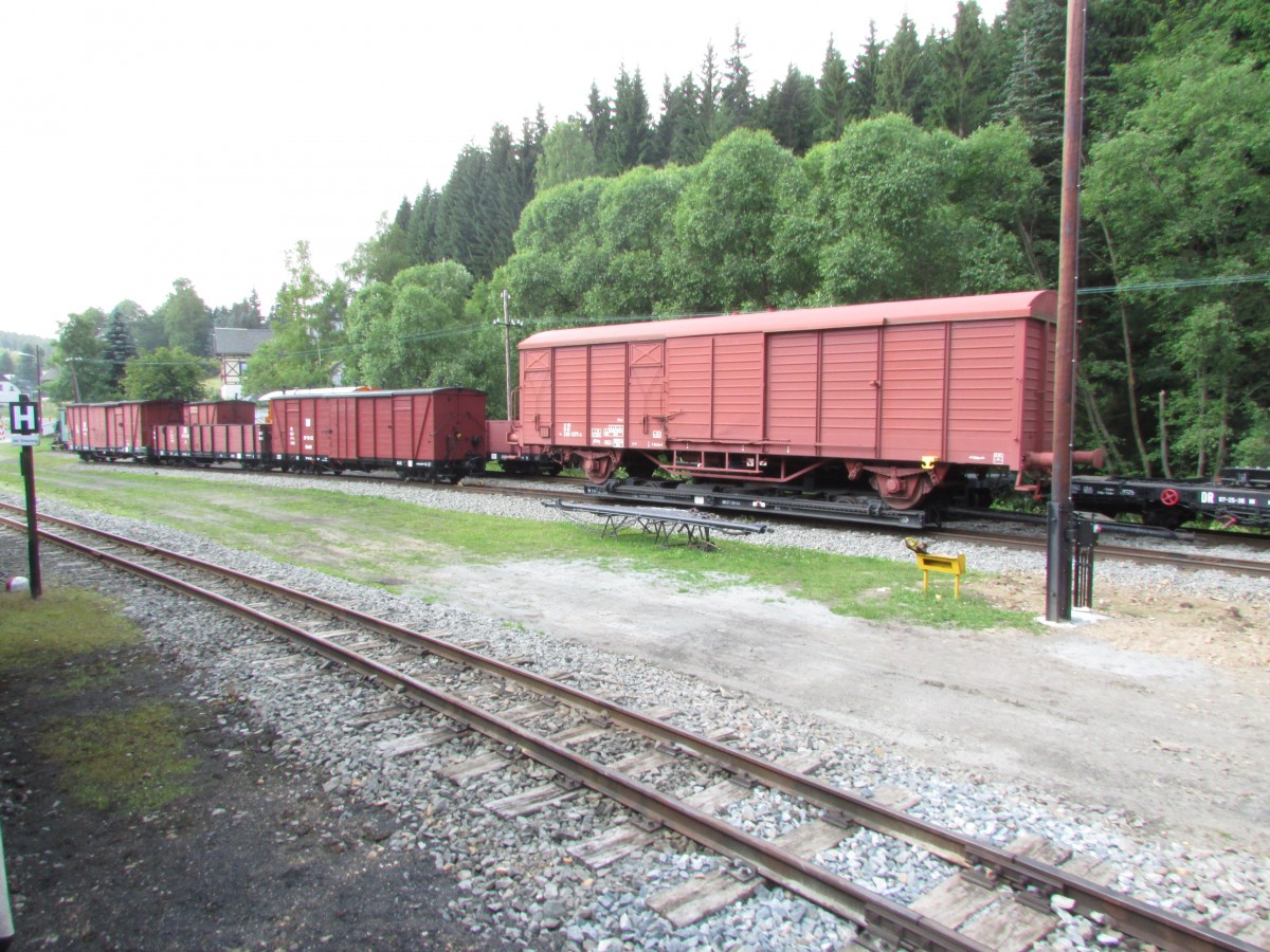 Diese G�terwagen standen am 13.Juli.2013 in Schl�ssel abgestellt