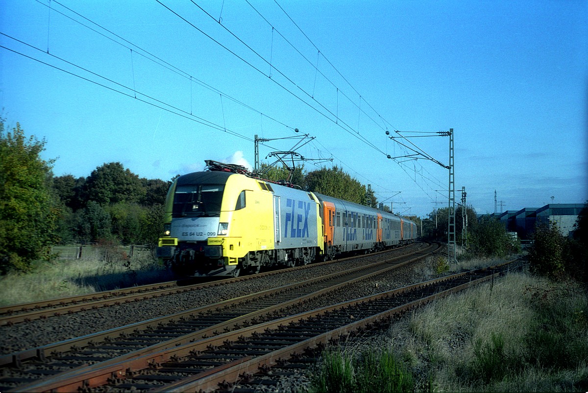 Dispolok i.E für FLEX ES 64 U2-099/ 182 599 Flensburg-Weiche 17.10.2003