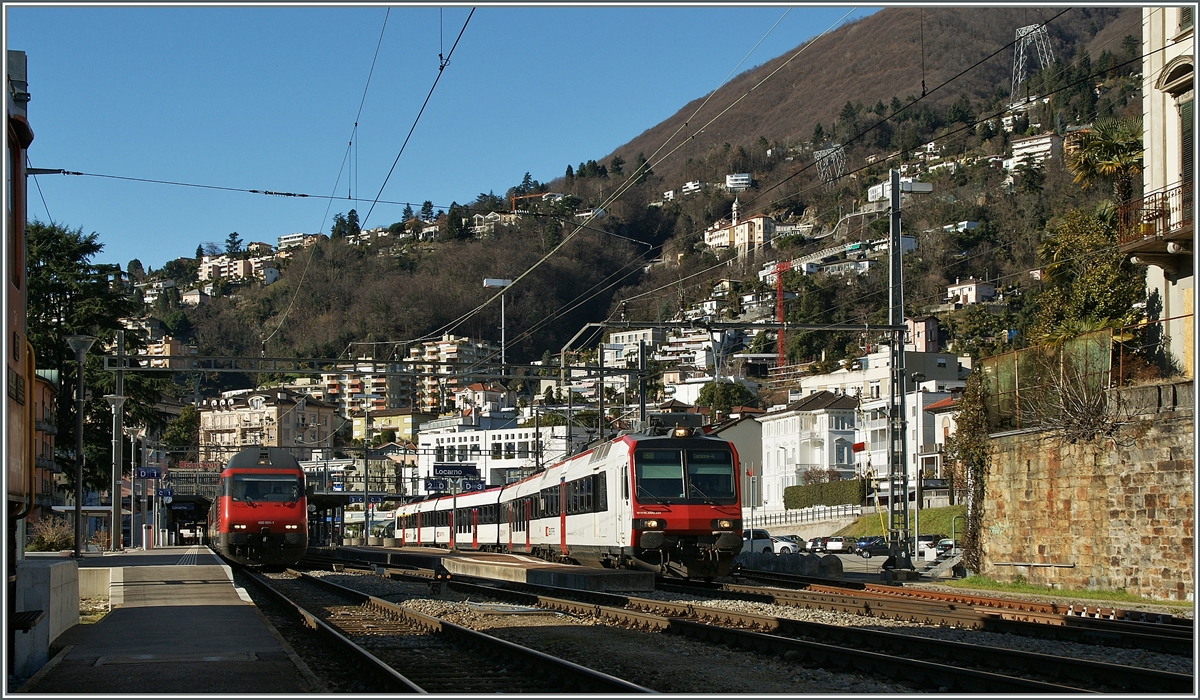 Dominos bringen etwas Abweschlung in den Flirt geprägten Tilo  Regionalverkehr.
Locarno, den 24. jan. 2014