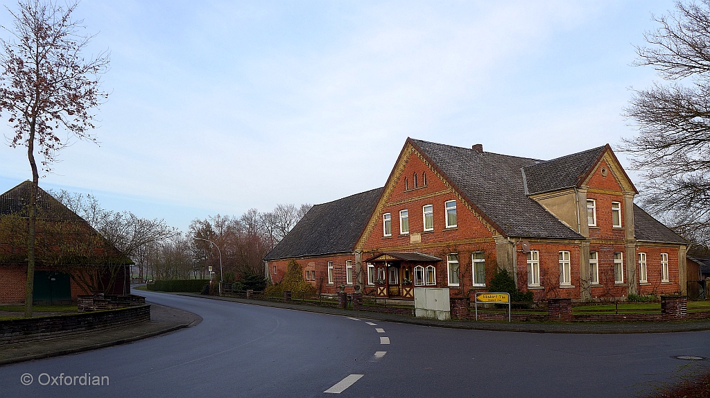 Dorfmitte von Linden im Landkreis Uelzen, Niedersachsen.