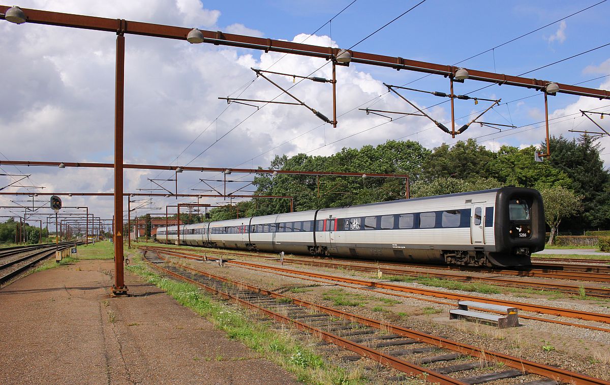 DSB IC3 50/54/5286 und 78 haben Einfahrt in Padborg/DK. 30.07.2017