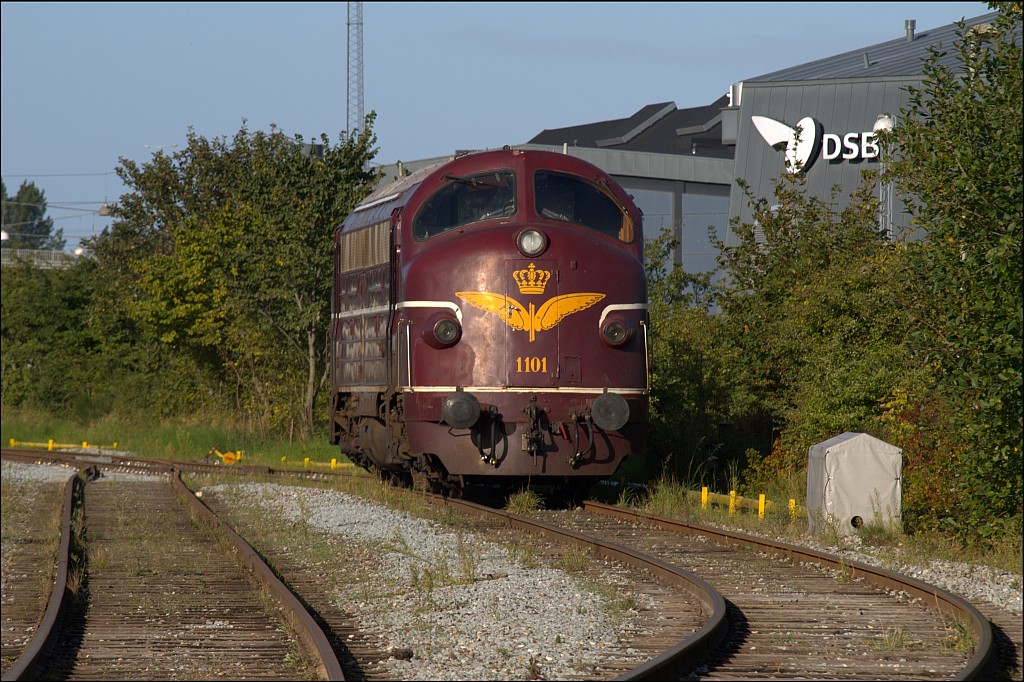 DSB Litra MY 1101 steht abgestellt zur Wochenendruhe in Aarhus. 18.09.2010