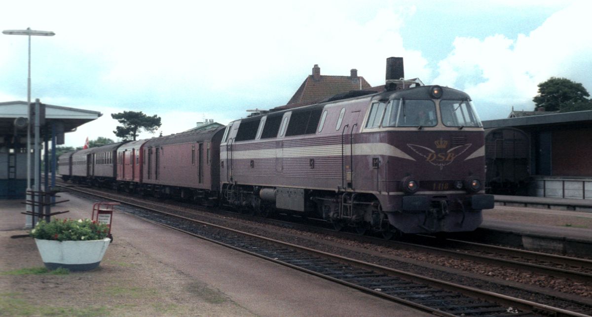 DSB Litra MZ 1418 Tingleff/Tinglev 22.08.1981 