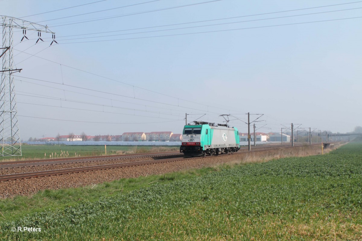 E186 242-4 kommt Lz aus Dresden nach Leipzig bei Borsdorf. 29.03.14