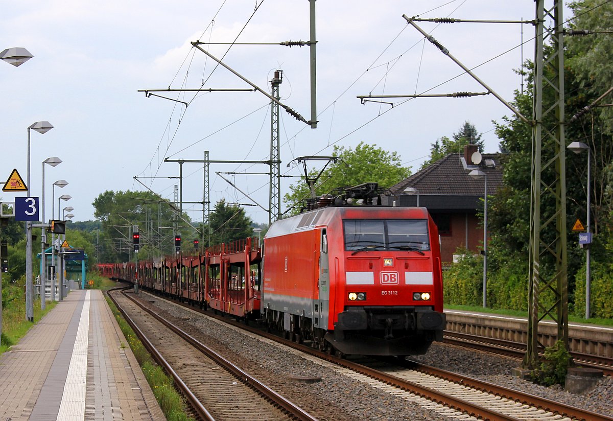 EG 3112 mit nem EZ-Z nach Maschen festgehalten in Schleswig. 15.08.2017