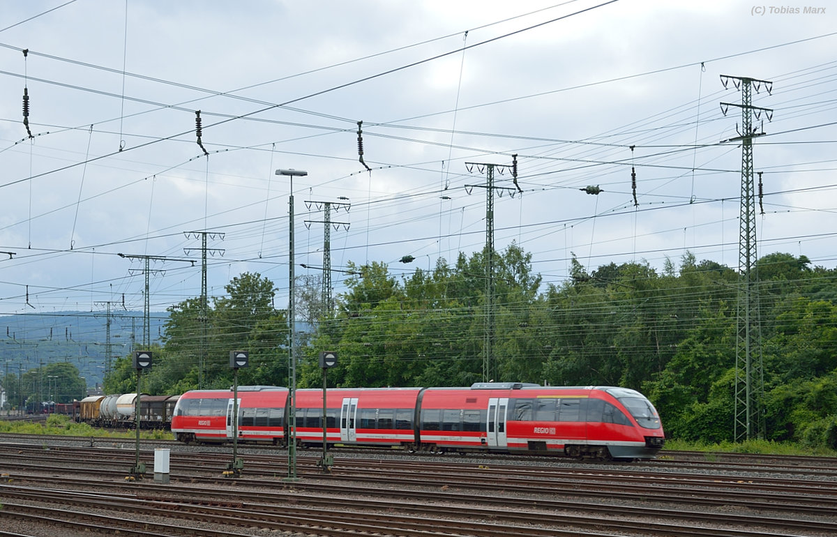 Ein 643 bei der Durchfahrt durch Koblenz-L�tzel am 18.06.2016