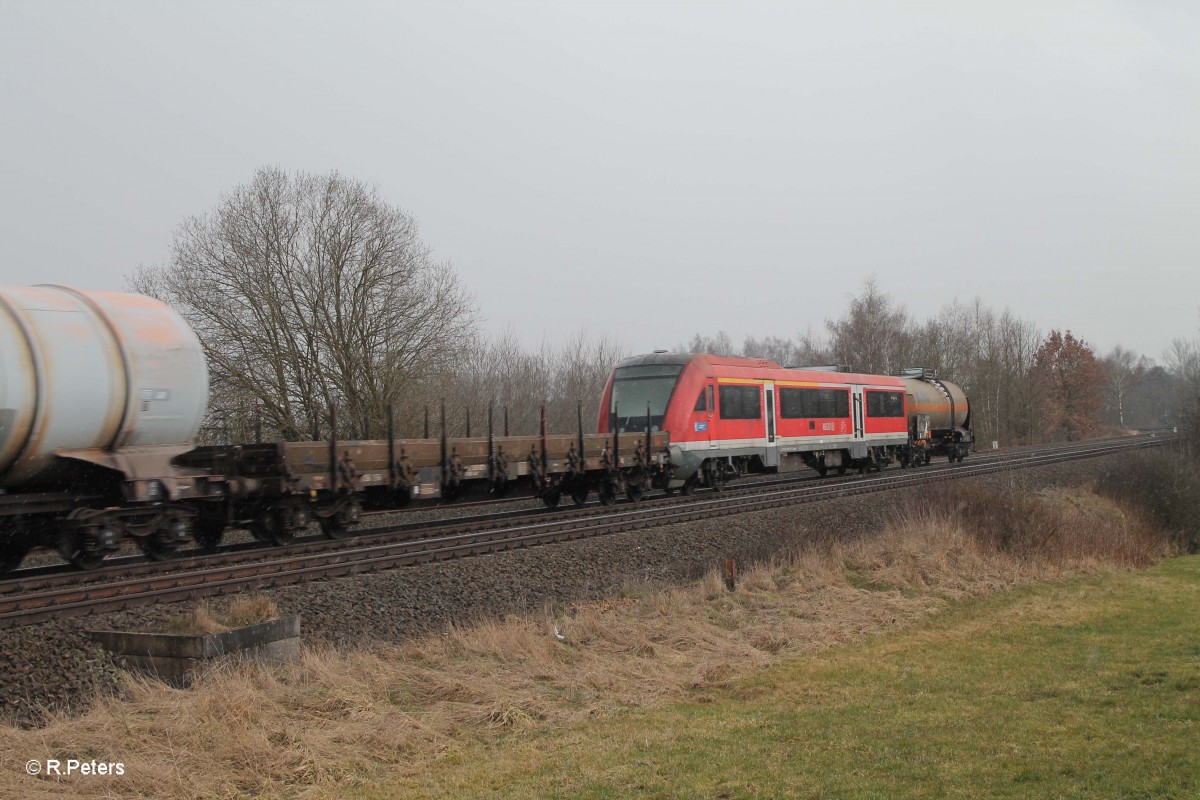 Ein Moderniesierter Steuerwagen auf dem Weg zum Stilstandmanagment Mukran zur Abstellung. 06.03.16