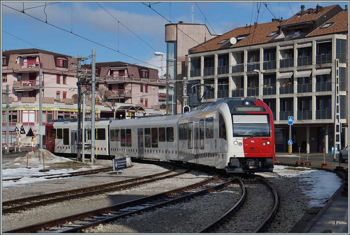 Ein neuenr TPF  SURF erreicht Châtel St-Denis.
29. Jan. 2016