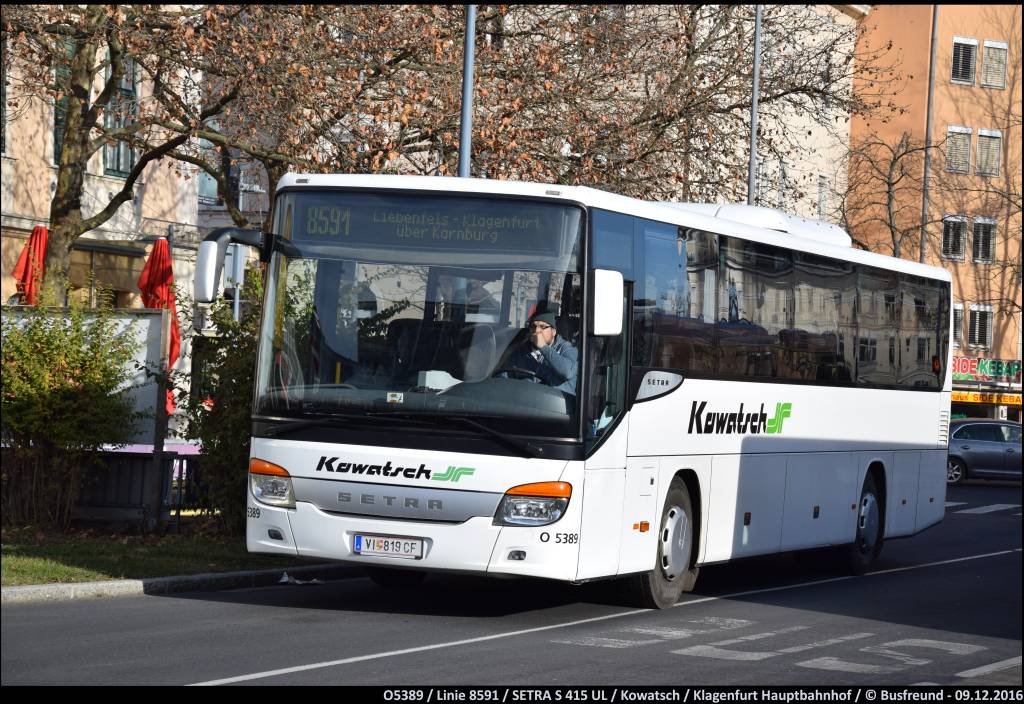 Ein SETRA S 415 UL der Fa. Kowatsch (Dr. Richard Gruppe)in Klagenfurt.