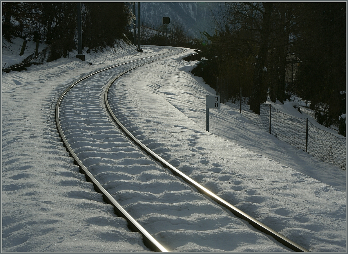 Ein Stimmungsbild der CEV Strecke bei Kilometer 3.8 (zwischen St-Légier Gare und St-Légier Village) . 

13. Dezember 2012