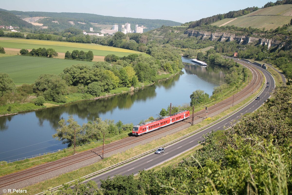 Ein unbekannter 440 auf dem Weg nach Würzburg zwischen Himmelstadt und Karlstadt. 02.06.21