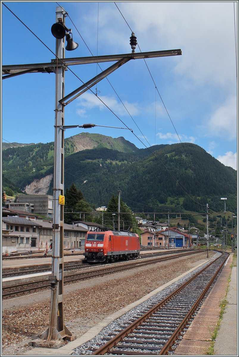 Eine DB 185 in Airolo.
23. Juni 2015