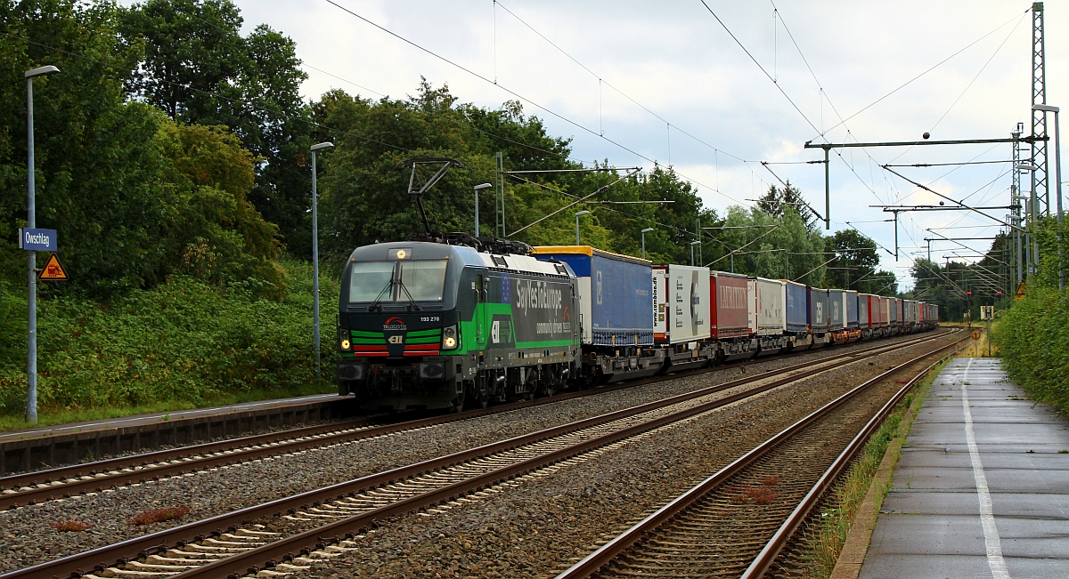 ELL/TXL 193 278-9 miz Lauritzren gen Norden Durchfahrt Owschlag 05.08.2022