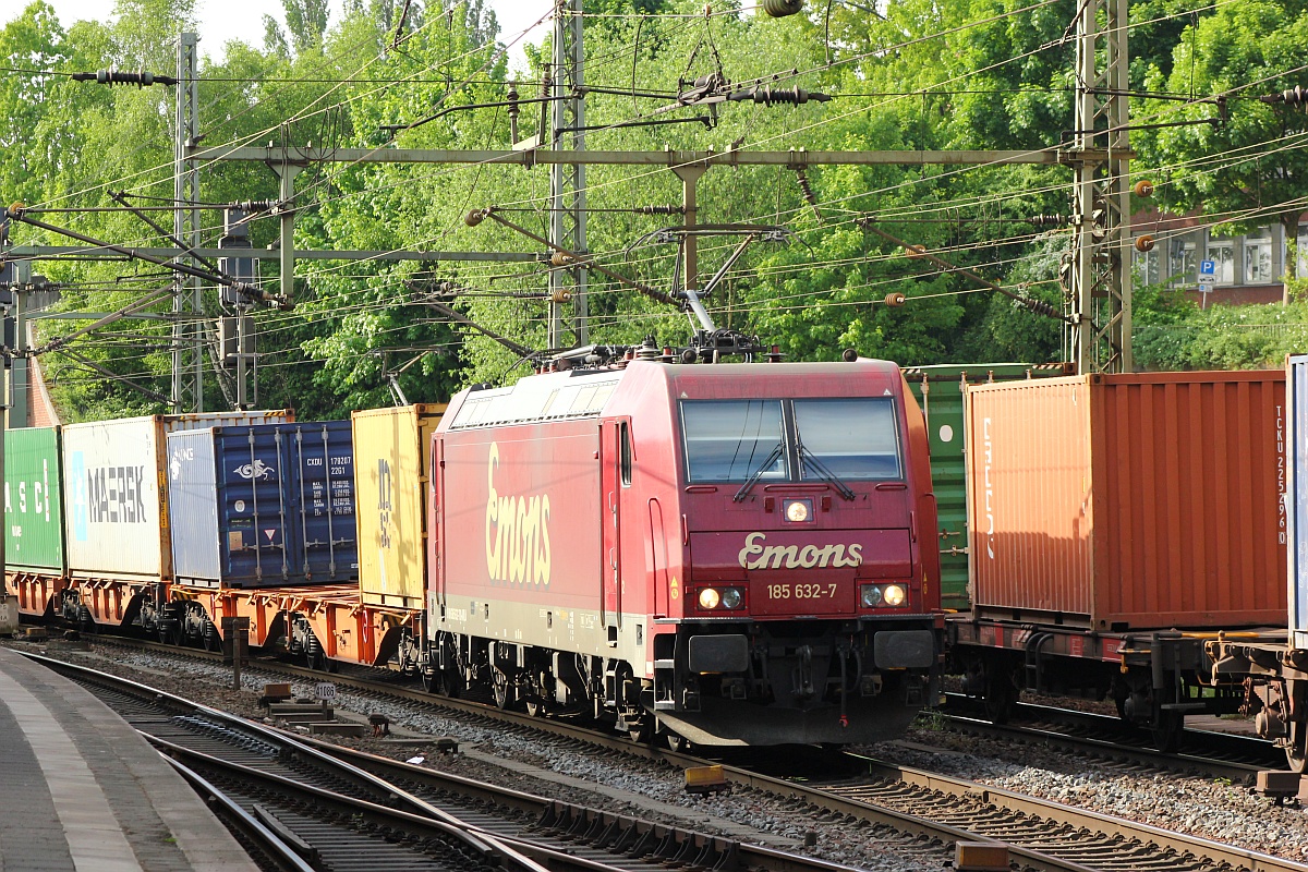 Emons 185 632-7(REV/BTK FW510/11.05.15) Hamburg-Harburg 11.05.2018