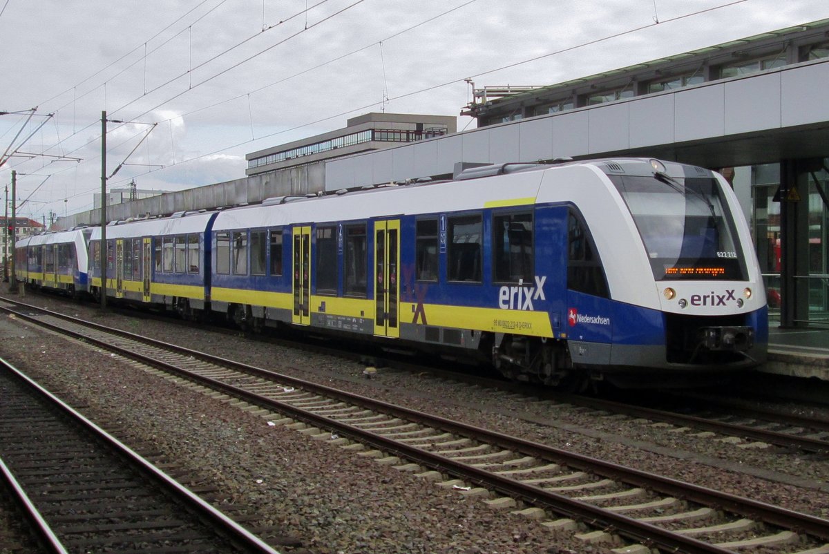 ERIXX 622 212 steht am 25 September 2017 in Hannover Hbf.