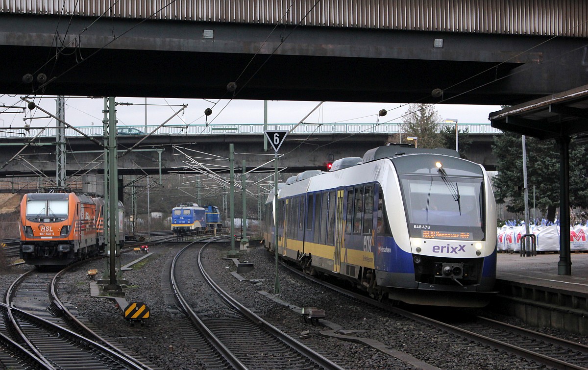 ERIXX Heidesprinter 648 478/978 + 648 486/986 als RB38 von Hamburg-Harburg nach Hannover Hbf.22.12.2018