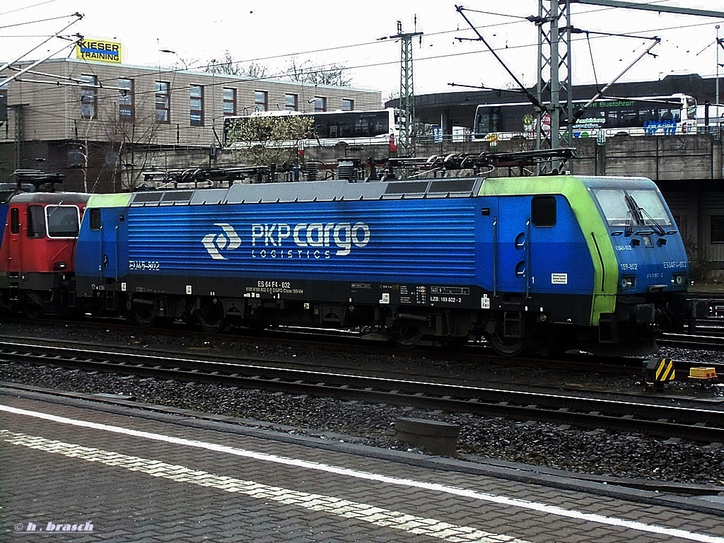 ES 64 F4-802 war abgestellt beim bhf hh-harburg am 21.03.14