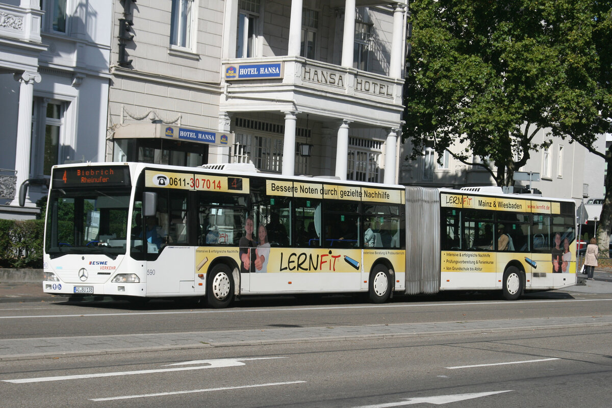 ESWE, Wiesbaden - Wagen 590 - WI-BU 140 - Mercedes-Benz O 530 Citaro G (2005) - Lernfit - Wiesbaden, 24.09.2015