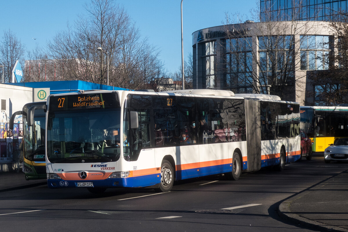 ESWE, Wiesbaden - Wagen 991 - WI-QM 191 - Mercedes-Benz O 530 Citaro Facelift G (2009) - Wiesbaden, 21.12.2021