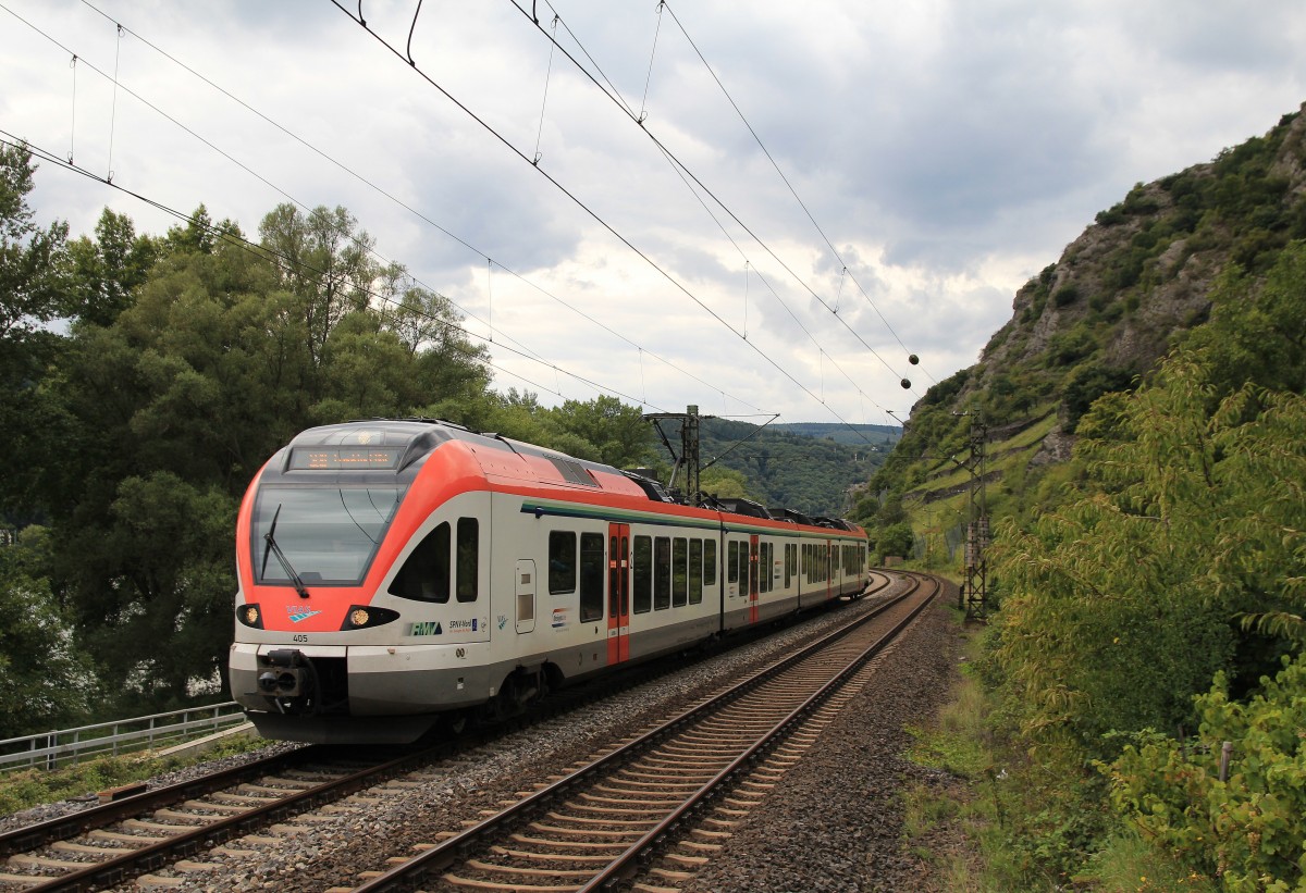 ET 405 am 21. August 2014 kurz vor St. Goarshausen.