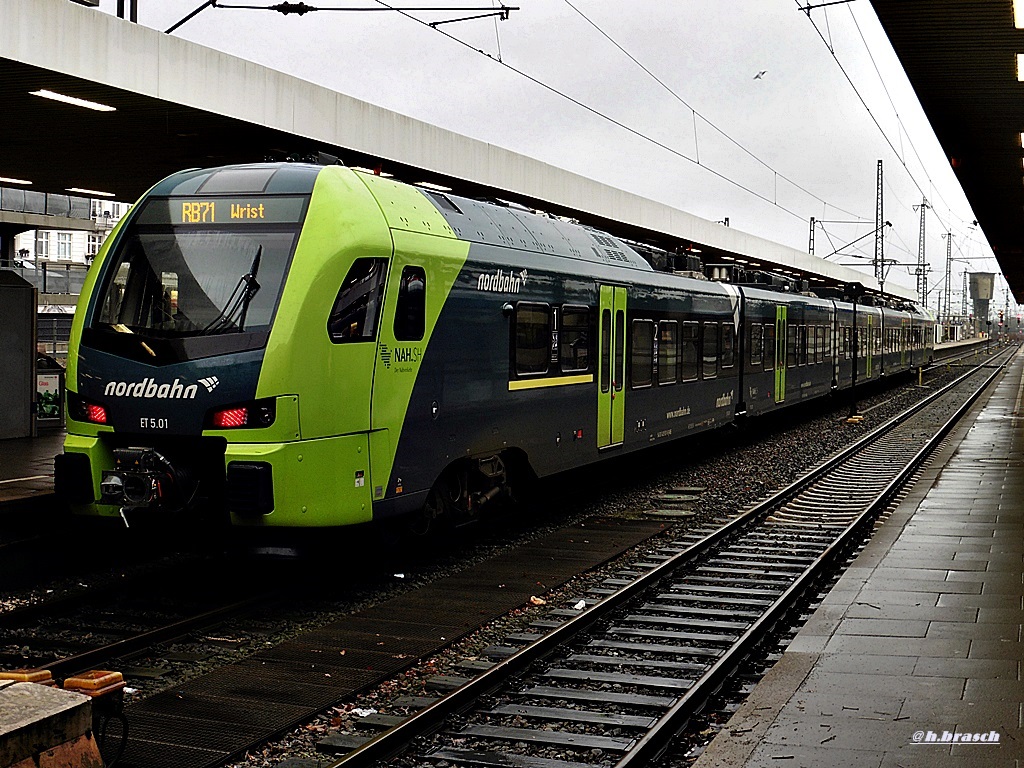 ET 5.01 der NORDBAHN stand im bf hh-altona,am 23.12.14