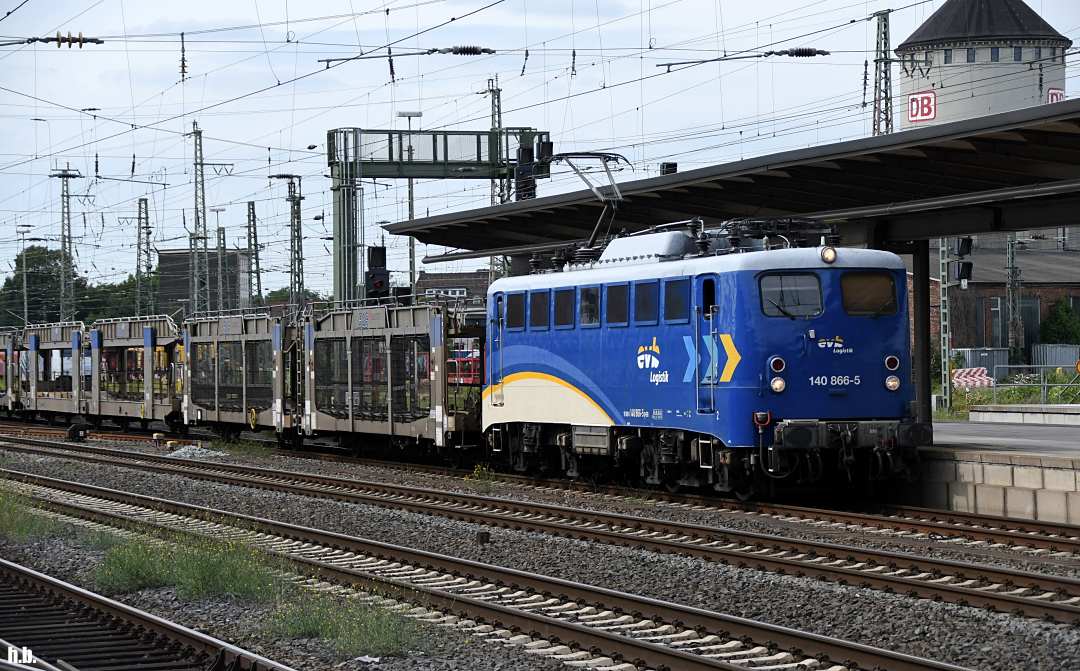 EVB 140 866-3 zog einen autozug durch bremen.30.07.20