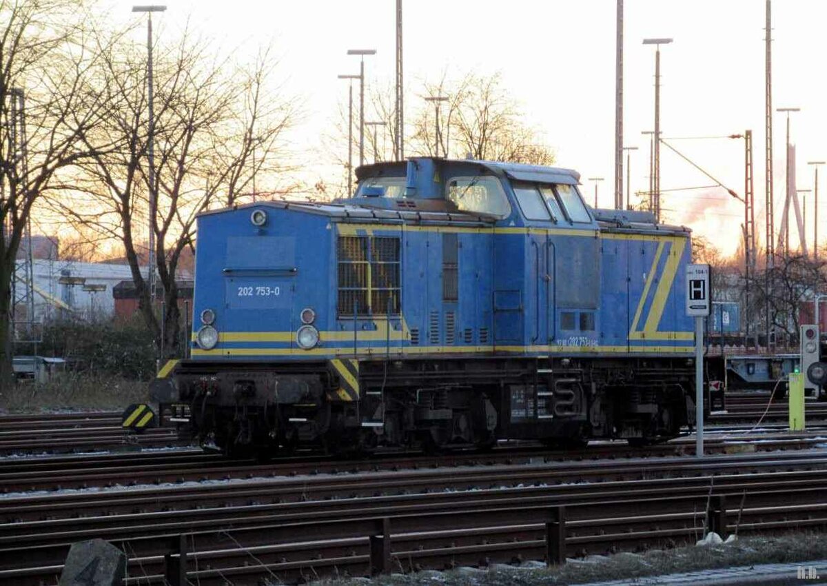 EVB 202 753-0 war abgestellt in hamburg süd,26.12.21