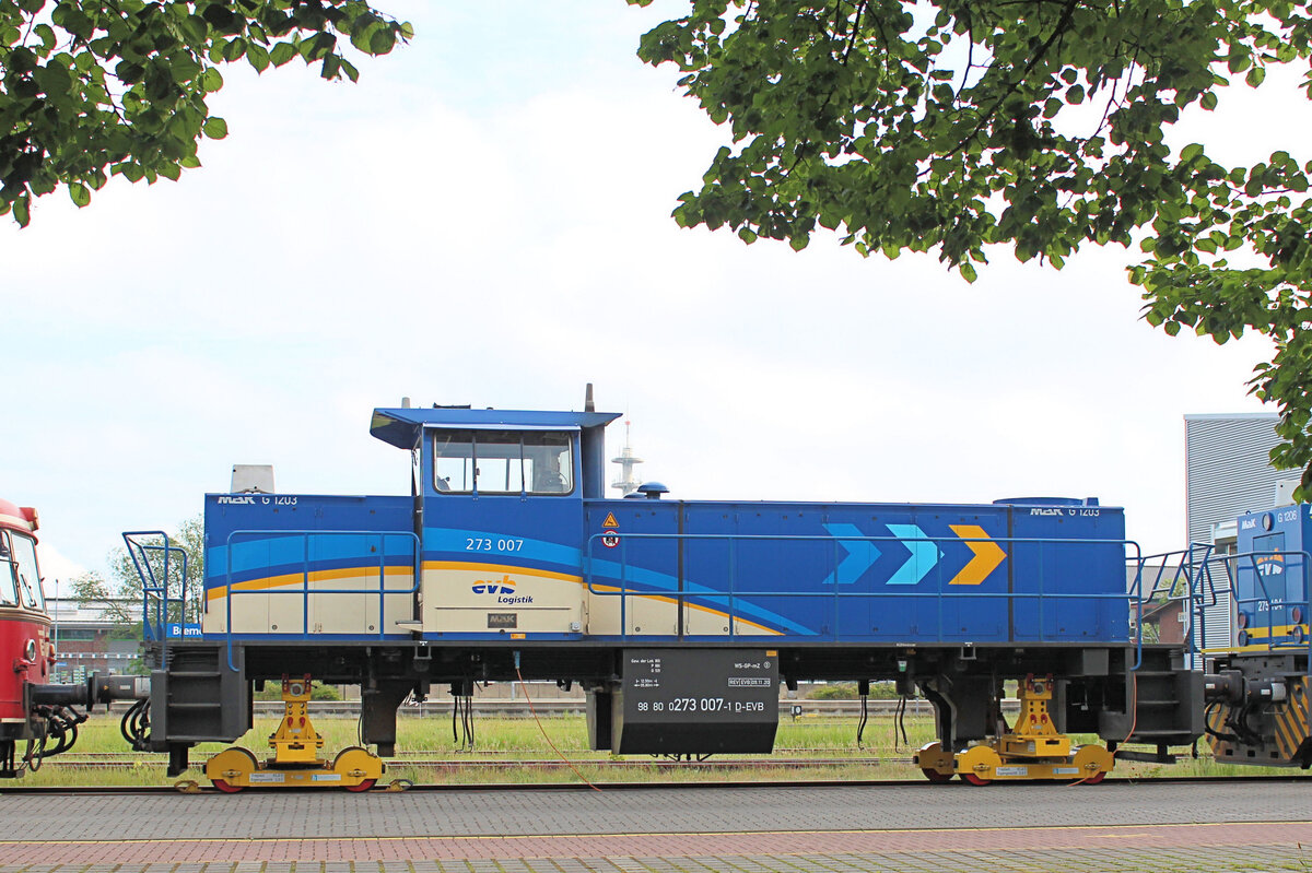 evb 273 007-1 ist in  Wartung ! Bremervörde, 20.05.2024.