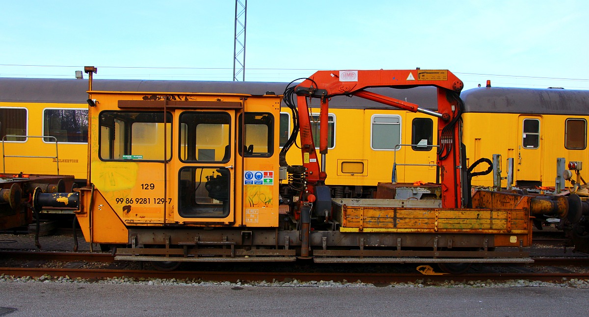 Ex Banedanmark Trolje 129 (10 ton) 99 86 9281 129-7, Pattburg/DK 01.05.2022